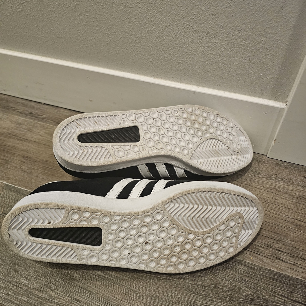 Adidas Men's Black/Suede Campus ADV Sneakers with White Stripes - Picture 7 of 7